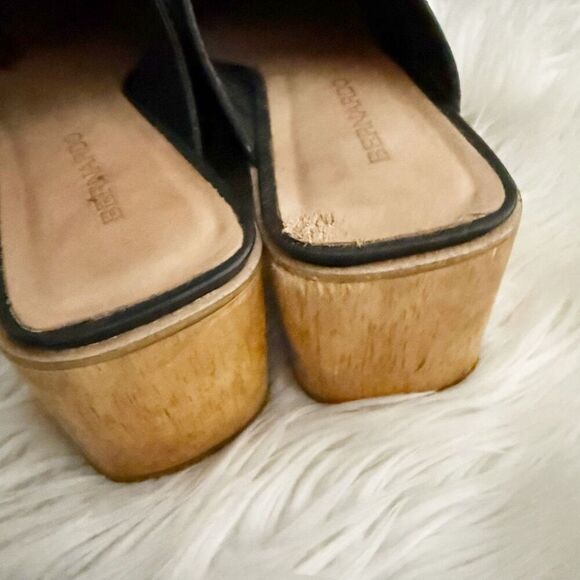 BERNARDO x NORDSTROM | Sadie Mule Clog Slide On Bow Clogs Black Brown | Size 9 - Picture 7 of 13